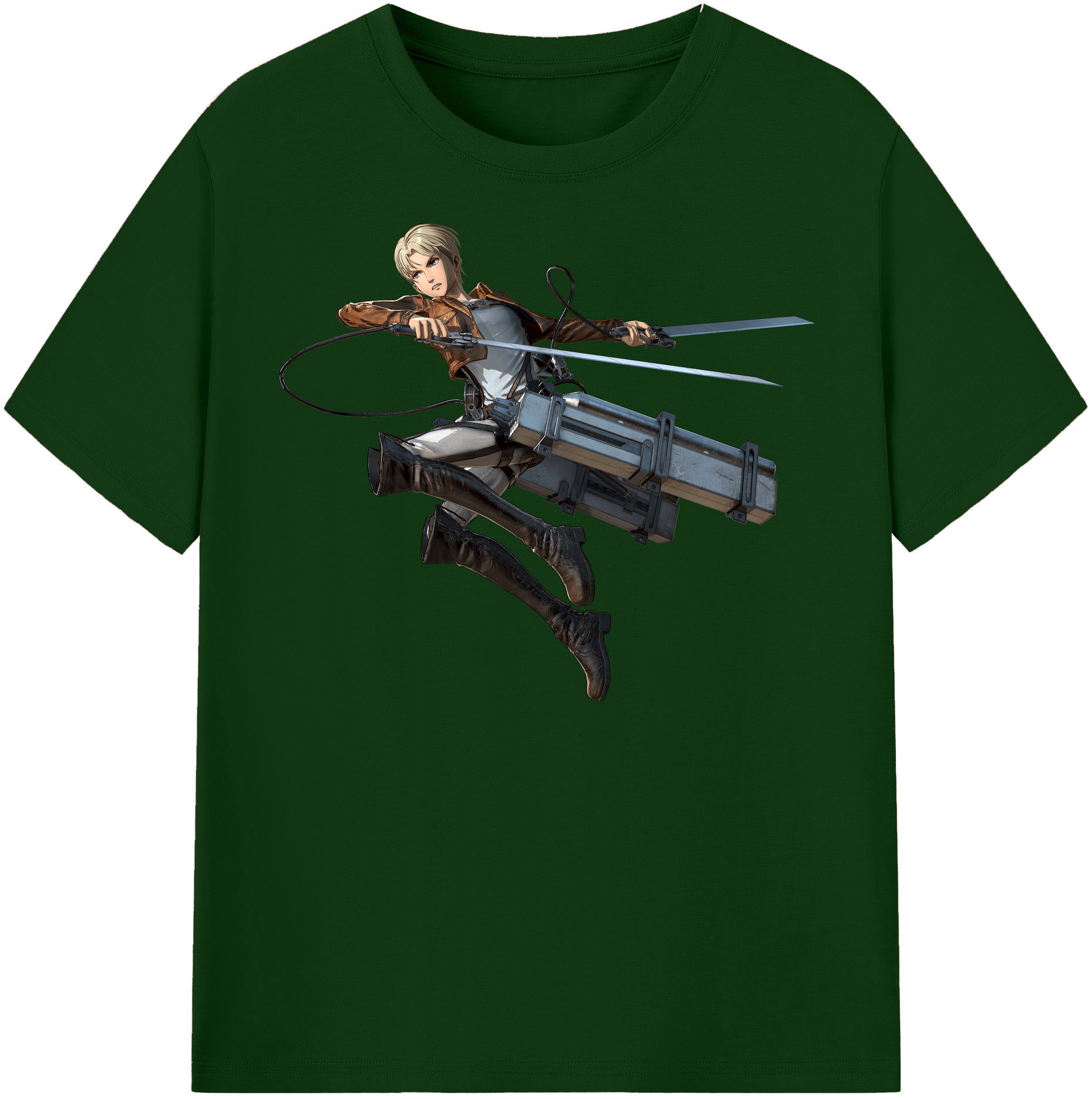 （画像用） 進撃の巨人 Attack on Titan 綿100％半袖Tシャツ（フロントプリント）